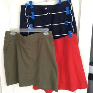 Craft&Barrow cotton stretchy skorts bundle